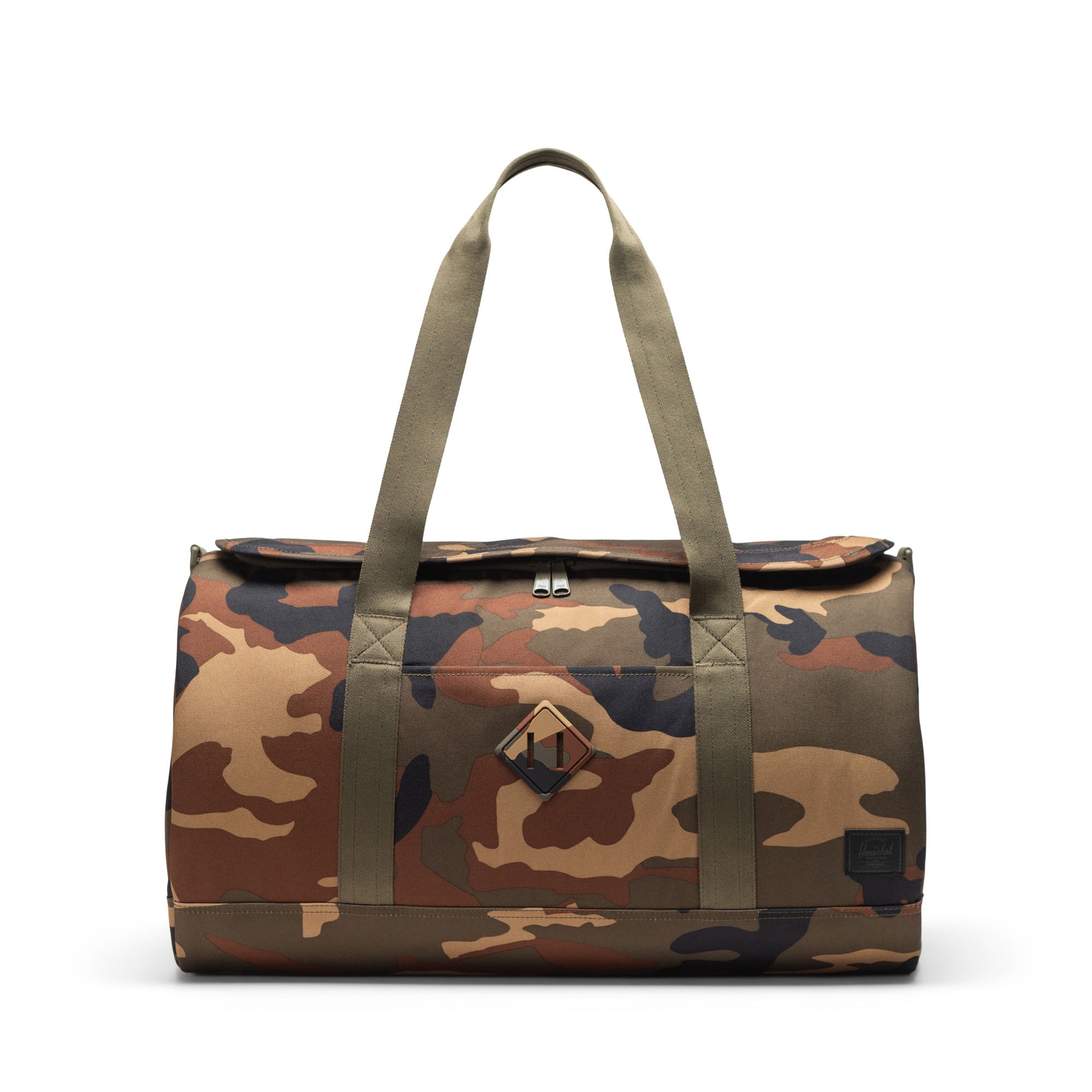 Kamuflaj - Siyah Herschel Heritage Duffle Su İtici Kumaş Seyahat ve Spor Çantası, 40 L